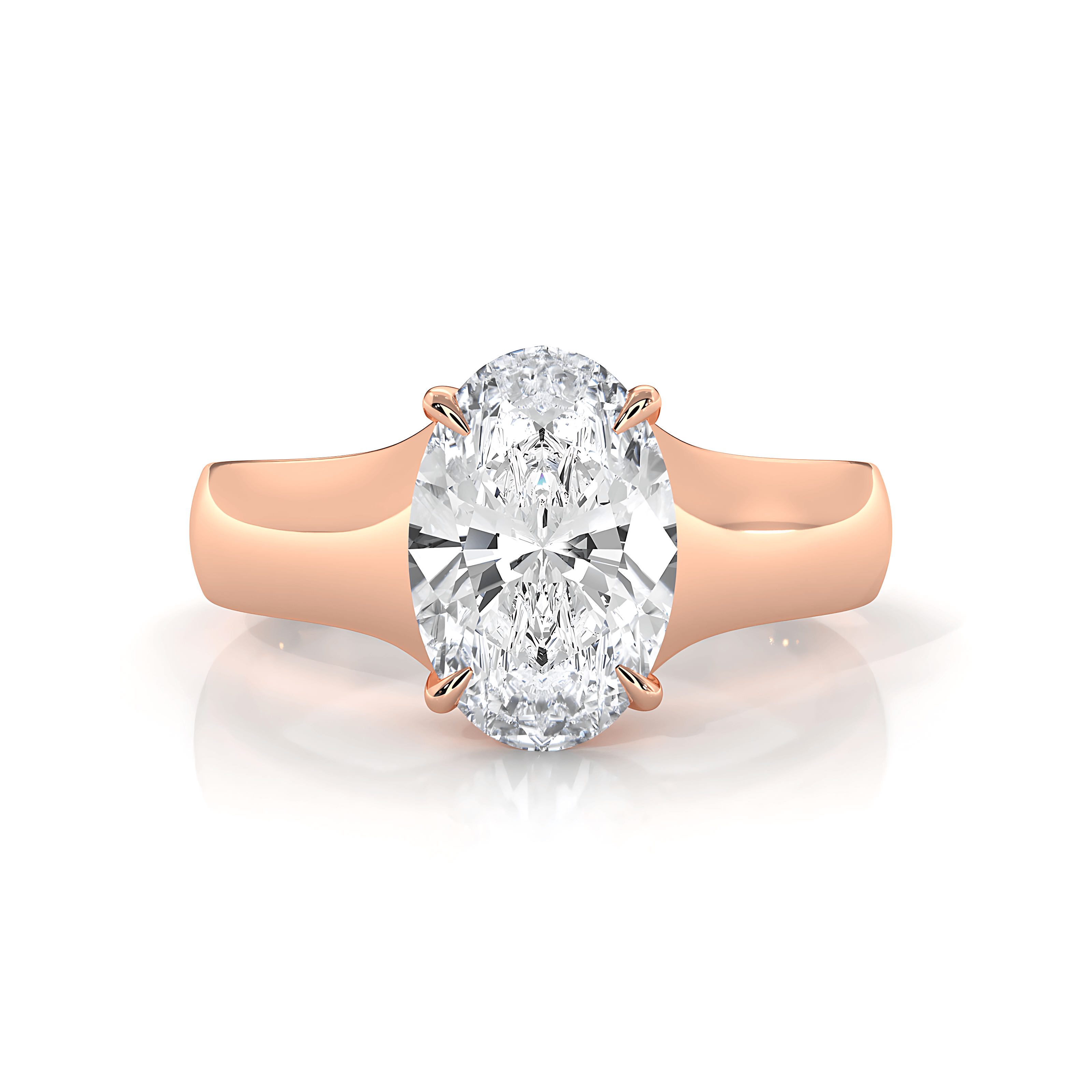 5g Trellis Solitaire Lab Grown Diamond IGI Certified Engagement 5.5mm Ring 1.00 Ctw.
